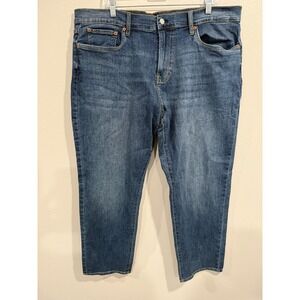 Lucky Brand 227 Straight Jeans Men 40/30 Blue Denim Cotton 5-Pockets Medium Wash